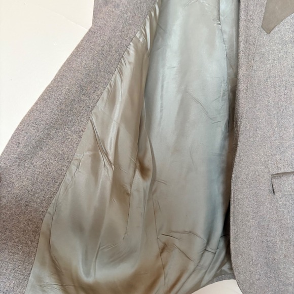 Vintage Circle S Ranch Western Wear Wool Suede Blazer Sport Coat 42L Elbow patch - Picture 6 of 16